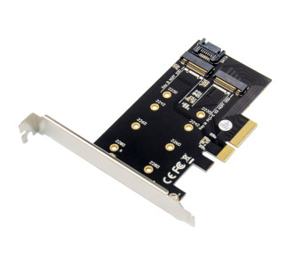 POWERTECH κάρτα επέκτασης 4x PCIe σε M.2 B & M NGFF/NVME ST59 POWERTECH κάρτα επέκτασης 4x PCIe σε M.2 B & M NGFF/NVME ST59