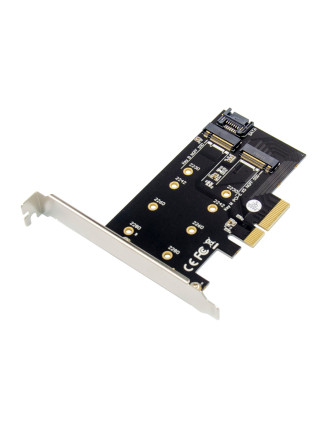POWERTECH κάρτα επέκτασης 4x PCIe σε M.2 B & M NGFF/NVME ST59