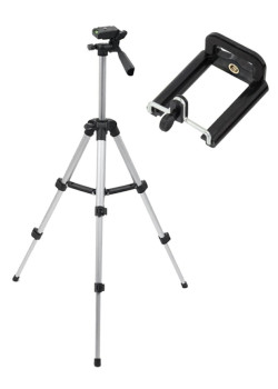 Τρίποδο φωτογράφισης ST5B, πτυσσόμενο, 33-106cm, μαύρο/ασημί