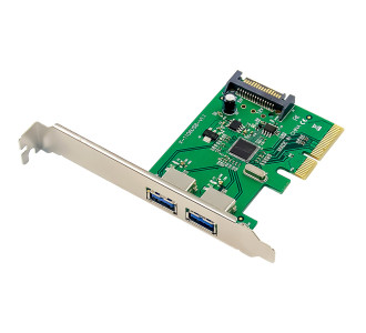 POWERTECH κάρτα επέκτασης PCIe x4 σε 2x USB ST619, 10Gbps, ASM1142 POWERTECH κάρτα επέκτασης PCIe x4 σε 2x USB ST619, 10Gbps, ASM1142