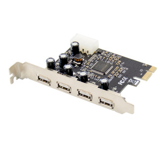 POWERTECH κάρτα επέκτασης PCIe σε 4x USB 2.0 ST622, 480Mbps, ASIX MCS9990 POWERTECH κάρτα επέκτασης PCIe σε 4x USB 2.0 ST622, 480Mbps, ASIX MCS9990