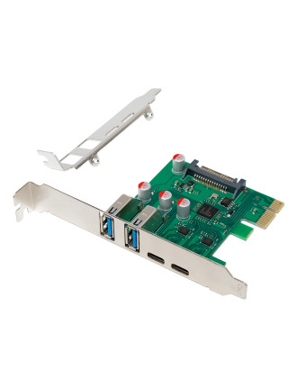 POWERTECH κάρτα επέκτασης PCIe σε 2x USB & 2x USB-C ST632, 5Gbps, NEC D720201 POWERTECH κάρτα επέκτασης PCIe σε 2x USB & 2x USB-C ST632, 5Gbps, NEC D720201