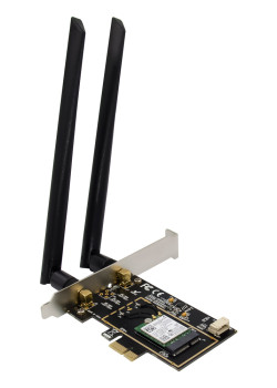 POWERTECH κάρτα επέκτασης PCIe ST718, AC7260 Dual-Band Wireless