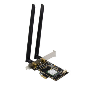 POWERTECH κάρτα επέκτασης PCIe ST718, AC7260 Dual-Band Wireless