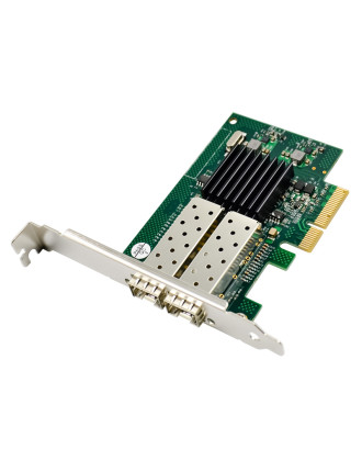 POWERTECH κάρτα επέκτασης PCIe σε Dual SFP ST722, 1000Mbps, JL82576EB