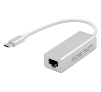 Αντάπτορας δικτύου ST735, USB-C, 1000Mbps Ethernet, ασημί