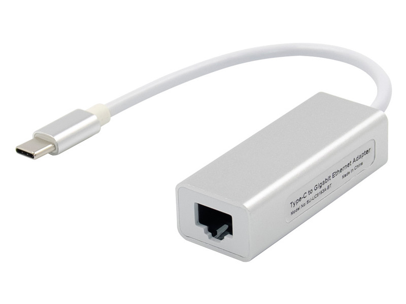 Αντάπτορας δικτύου ST735, USB-C, 1000Mbps Ethernet, ασημί