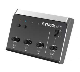 SYNCO μίκτης ήχου MC3-LITE, 4 καναλιών, Bluetooth, 500mAh, γκρι