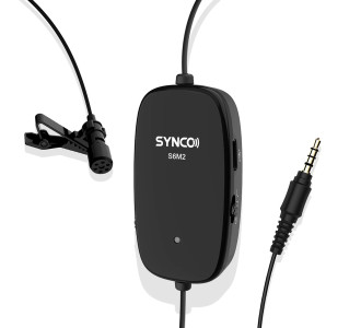 SYNCO μικρόφωνο Lav-S6M2, clip-on, omnidirectional, 3.5mm, 400mAh, μαύρο SYNCO μικρόφωνο Lav-S6M2, clip-on, omnidirectional, 3.5mm, 400mAh, μαύρο