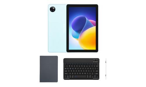 DOOGEE tablet T10W με πληκτρολόγιο/στύλο αφής/θήκη, 10.1", 4/128GB, 4G, Android 14, 8000mAh, μπλε