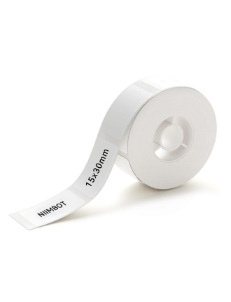 NIIMBOT ρολό θερμικών αυτοκόλλητων ετικετών T15X30-210-WH, 15x30mm, 210 ετικέτες, λευκό