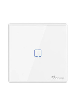 SONOFF smart διακόπτης T2EU1C-RF 433MHz, αφής, μονός, λευκός