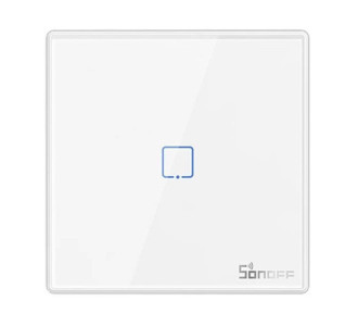 SONOFF smart διακόπτης T2EU1C-RF 433MHz, αφής, μονός, λευκός SONOFF smart διακόπτης T2EU1C-RF 433MHz, αφής, μονός, λευκός