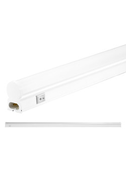 POWERTECH LED φωτιστικό τοίχου T5-0001-090 12W, 4000K, 90cm, IP20, λευκό