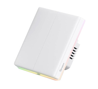 SONOFF smart διακόπτης T5-2C-86 με LED φωτισμό, διπλός, Wi-Fi, λευκός SONOFF smart διακόπτης T5-2C-86 με LED φωτισμό, διπλός, Wi-Fi, λευκός