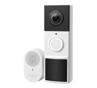 TP-LINK smart κουδούνι με κάμερα Tapo D210, 2K/3MP, WiFi, 6400mAh, IP65, V2.0