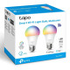 TP-LINK Smart λάμπα LED TAPO-L530E WiFi, 8.7W E27, 2500K-6500K RGB, 2τμχ TP-LINK Smart λάμπα LED TAPO-L530E WiFi, 8.7W E27, 2500K-6500K RGB, 2τμχ