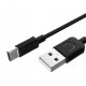 USAMS καλώδιο USB σε USB-C US-SJ099 U-Turn, 2.1A, 1m, μαύρο
