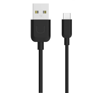 USAMS καλώδιο USB σε USB-C US-SJ099 U-Turn, 2.1A, 1m, μαύρο