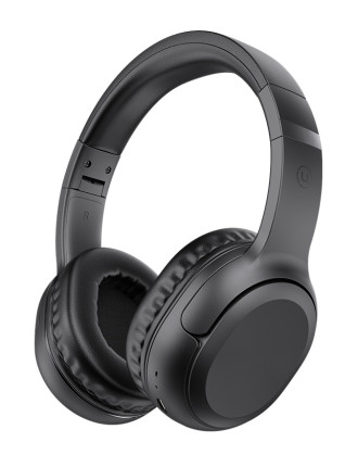 USAMS headphones YG23, ασύρματα & ενσύρματα, Φ40mm, 300mAh, μαύρα