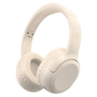 USAMS headphones YG23, ασύρματα & ενσύρματα, Φ40mm, 300mAh, μπεζ USAMS headphones YG23, ασύρματα & ενσύρματα, Φ40mm, 300mAh, μπεζ