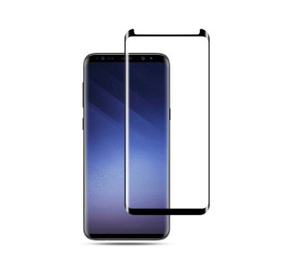 POWERTECH Tempered Glass 3D, Mini, Full glue, για Samsung S9, Black