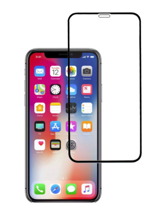POWERTECH Tempered Glass 5D, Full Glue, για iPhone XR, μαύρο POWERTECH Tempered Glass 5D, Full Glue, για iPhone XR, μαύρο