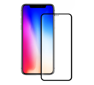 POWERTECH Tempered Glass 5D Full Glue για iPhone XS, Black