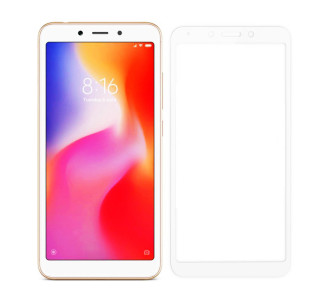 POWERTECH Tempered Glass 5D Full Glue για Xiaomi Redmi 6/6A, White