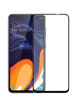 POWERTECH Tempered Glass 5D Full Glue, Samsung A60 2019, μαύρο