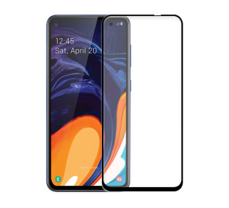 POWERTECH Tempered Glass 5D Full Glue, Samsung A60 2019, μαύρο