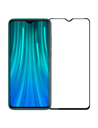 POWERTECH Tempered Glass 5D, Full Glue, Xiaomi Redmi Note 8, μαύρο