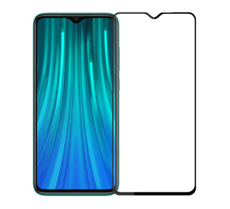 POWERTECH Tempered Glass 5D, Full Glue, Xiaomi Redmi Note 8 Pro, μαύρο