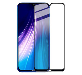 POWERTECH Tempered Glass 5D, Full Glue, Xiaomi Redmi Note 8T, μαύρο