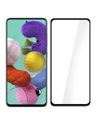 POWERTECH Tempered Glass 5D, Full Glue, Samsung Galaxy A51, μαύρο