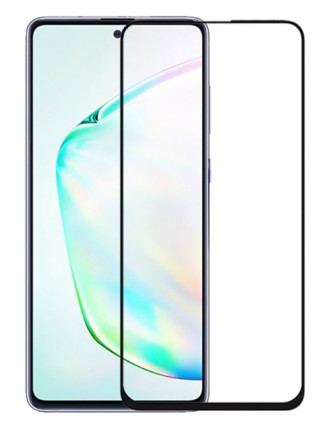 POWERTECH Tempered Glass 5D, full glue, για Samsung Note 10 Lite, μαύρο