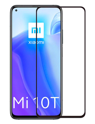 POWERTECH Tempered Glass 5D, full glue, Xiaomi Mi 10T/Lite/Pro 5G, μαύρο