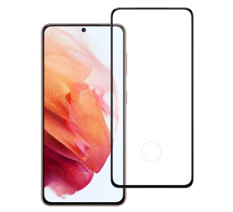 POWERTECH tempered glass 3D, full glue, Samsung S21 5G, μαύρο