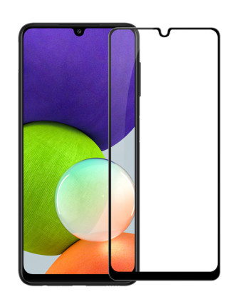 POWERTECH tempered glass 9H 5D TGC-0527 για Samsung Galaxy A22 5G, μαύρο