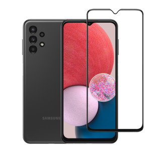 POWERTECH tempered glass 5D TGC-0552, full glue, Samsung A13, μαύρο