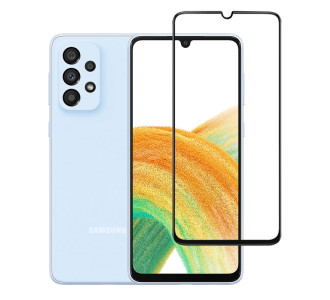 POWERTECH tempered glass 5D TGC-0553, full glue, Samsung A33 5G, μαύρο