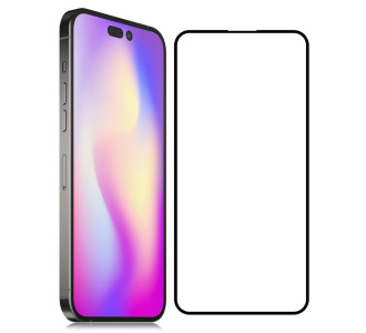 POWERTECH tempered glass 5D TGC-0571, iPhone 14 Pro, full glue, μαύρο POWERTECH tempered glass 5D TGC-0571, iPhone 14 Pro, full glue, μαύρο