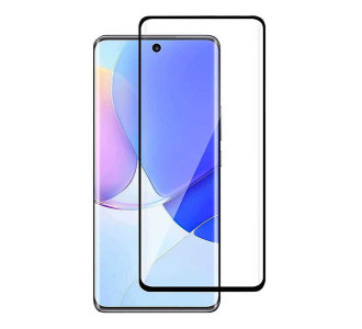 POWERTECH tempered glass 5D, full glue, curved, Huawei P50 Pro, μαύρο