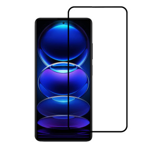POWERTECH tempered glass 5D, full glue, Xiaomi Redmi Note 12/5G, μαύρο
