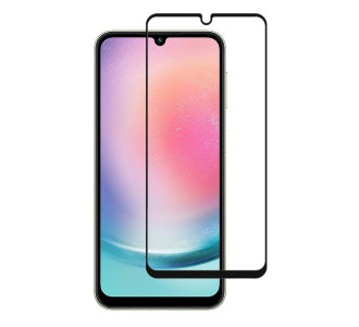 POWERTECH tempered glass 3D TGC-0636, Samsung A24, full glue, μαύρο