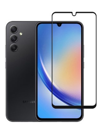 POWERTECH tempered glass 5D TGC-0638, Samsung A34 5G, full glue, μαύρο