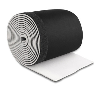 Ταινία νεοπρενίου τύπου Velcro TIES-038, 13.5cm, 3m, μαύρη/λευκή