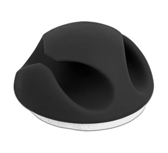 POWERTECH οργανωτές καλωδίων TIES-073, 2 θέσεις, Φ7mm, μαύρο, 10τμχ