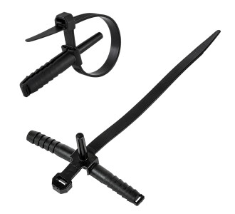POWERTECH δεματικά καλωδίων με ούπα TIES-084, 7x150mm, μαύρα, 100τμχ POWERTECH δεματικά καλωδίων με ούπα TIES-084, 7x150mm, μαύρα, 100τμχ