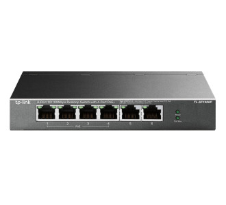 TP-LINK desktop switch TL-SF1006P, 6-Port 10/100Mbps, 4x PoE+, Ver. 1.0